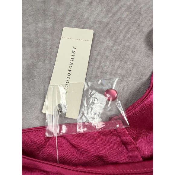 NWT Anthropologie Pink Dressy Jumpsuit‎ Women's Sz S Wide Leg  Corey Lynn Calter - Picture 6 of 16